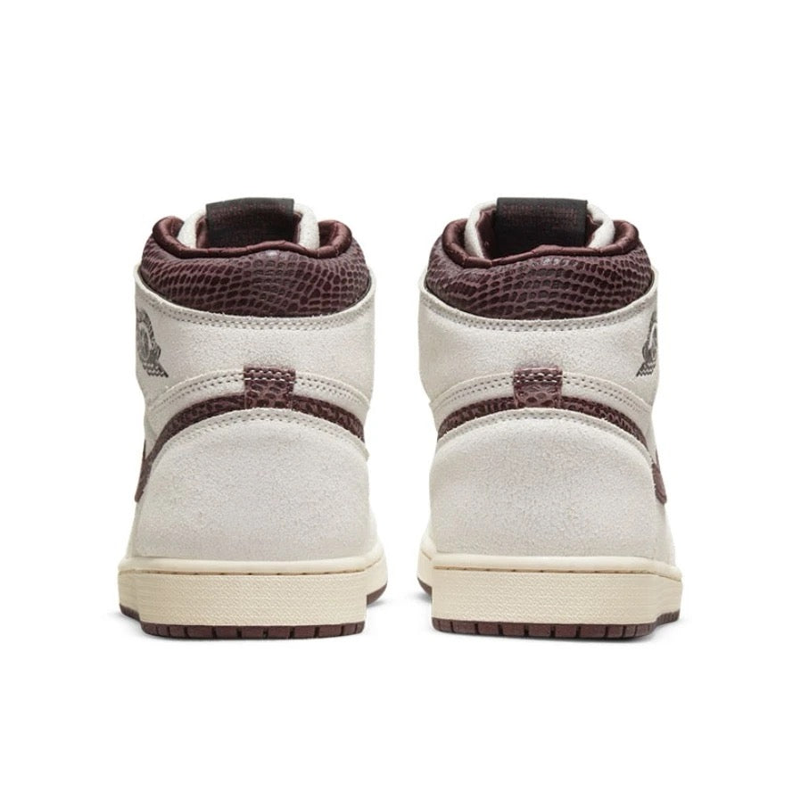 A Ma Maniere × Nike Air Jordan 1 Retro High OG "Sail and Burgundy"