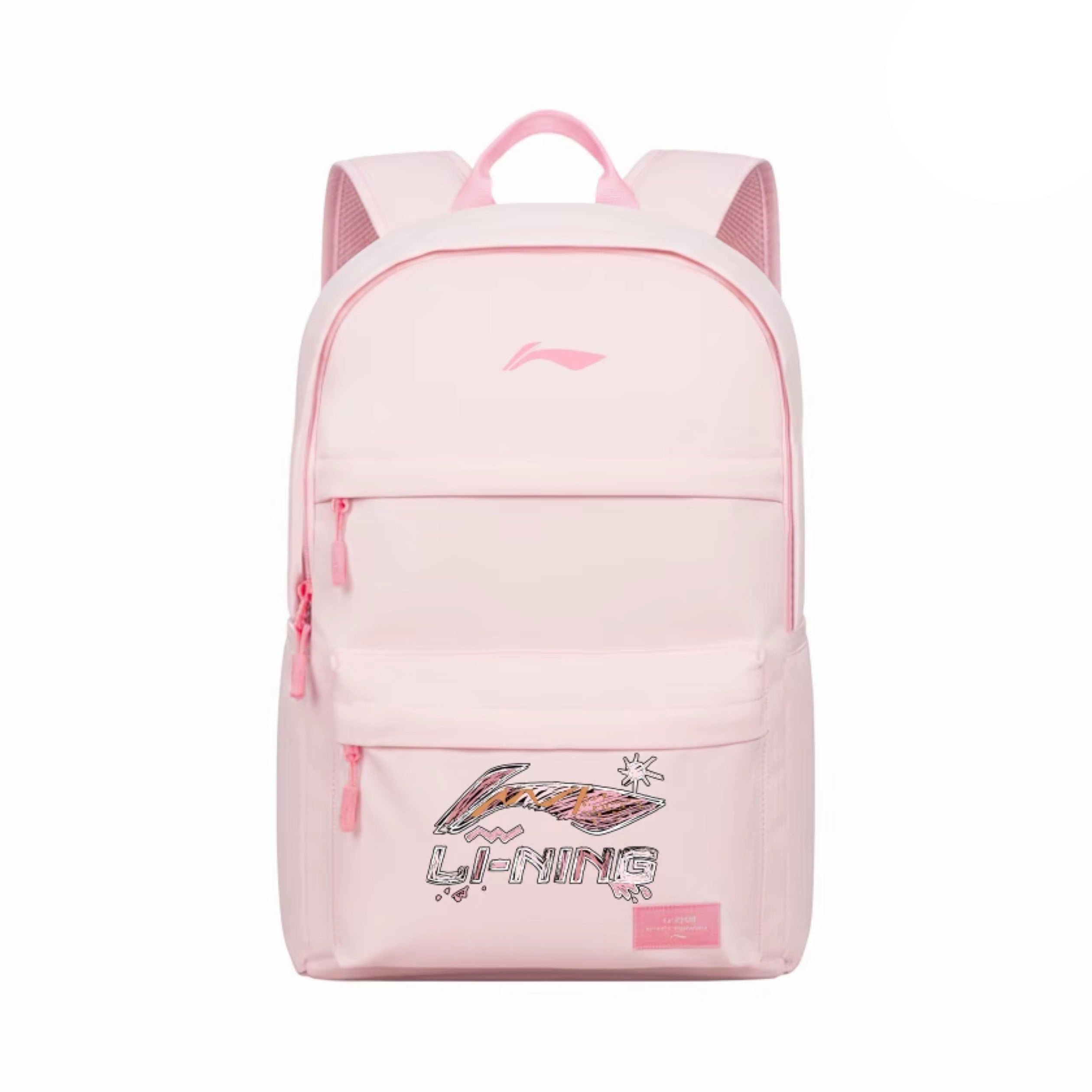 LI-NING CASUAL SPORTS BACKPACK "PINK LOGO"