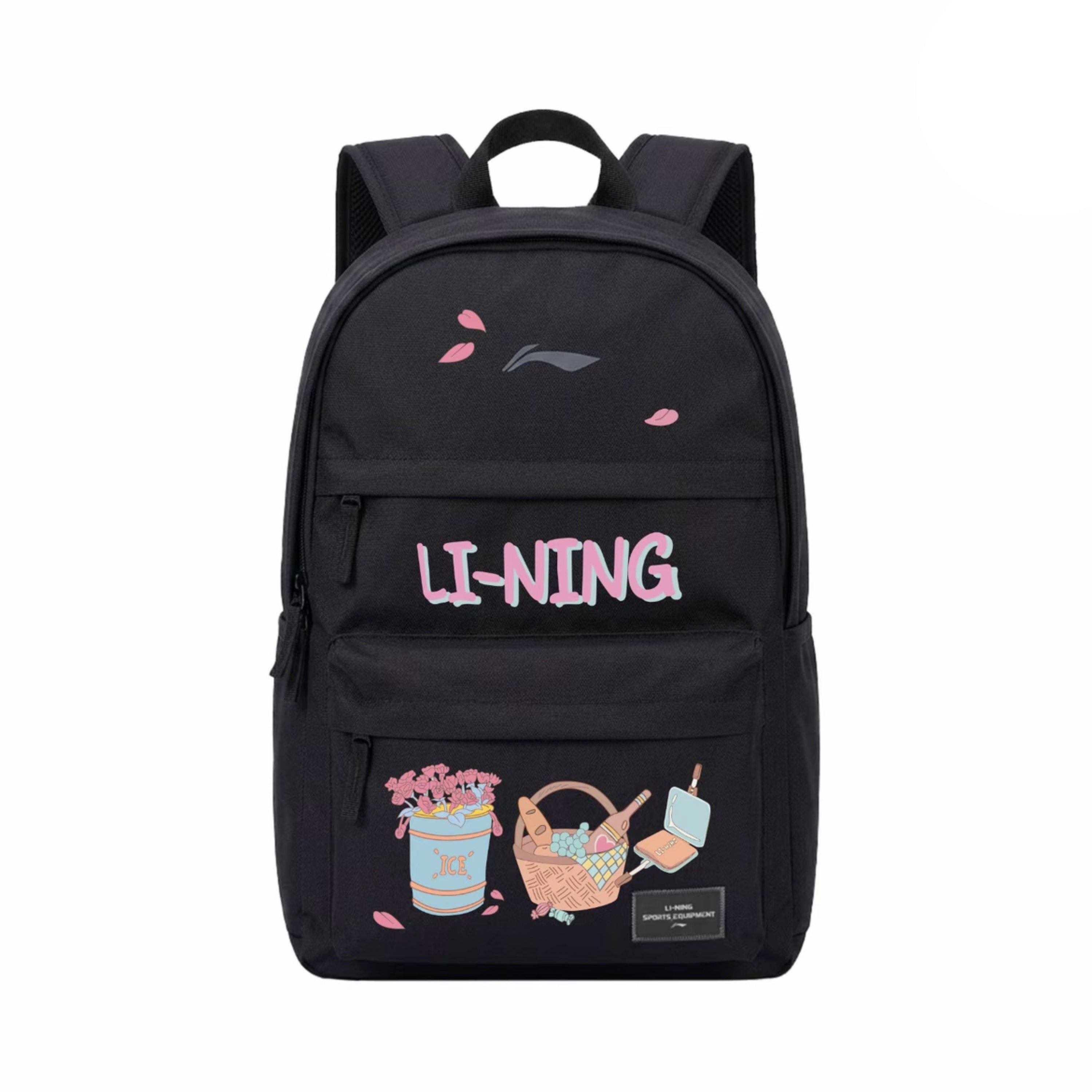 LI-NING CASUAL SPORTS BACKPACK "BLACK PASTEL"