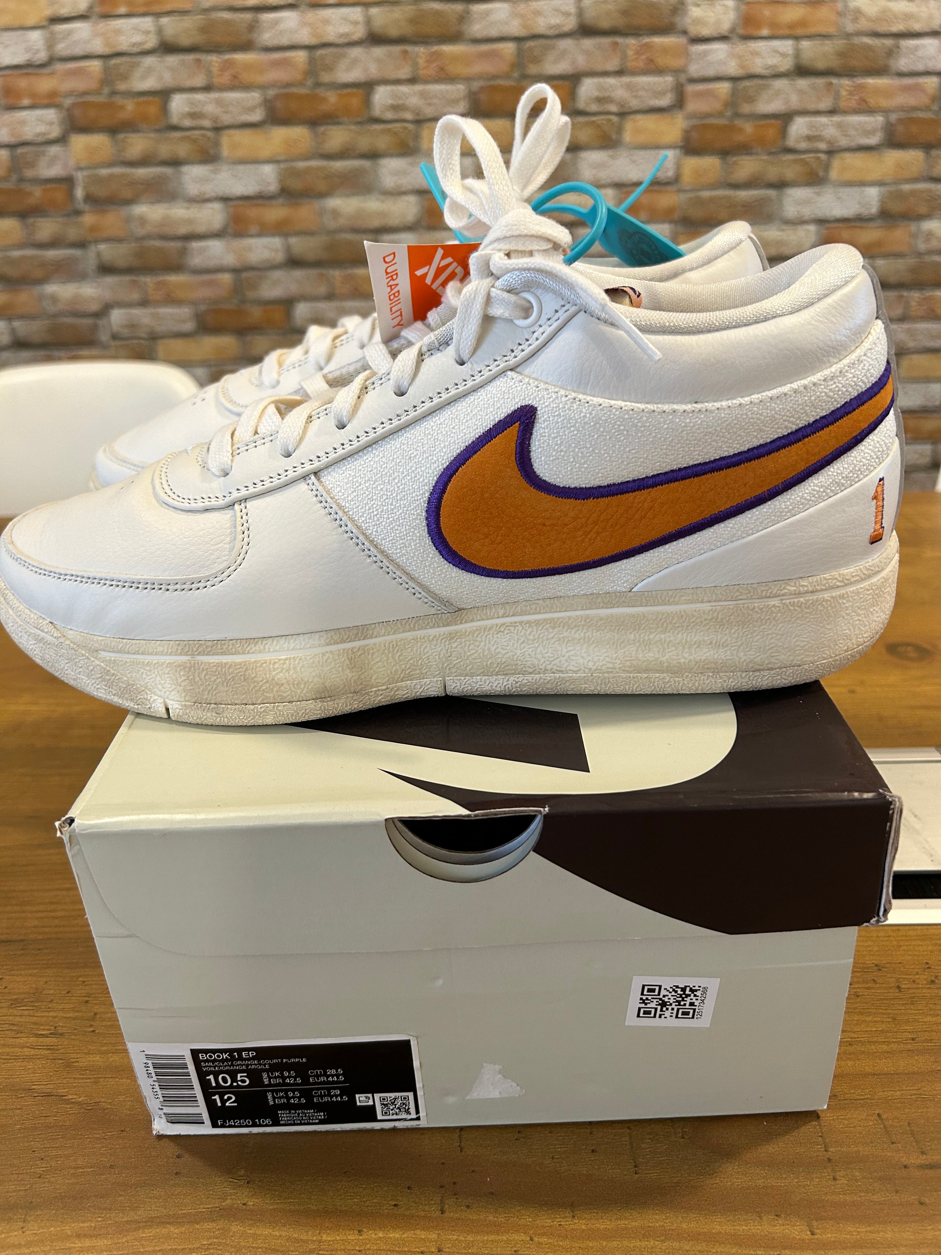 【即納品】Nike Book 1  Ep”Chbl Suns” 28.5cm/US10.5 ※現品限り