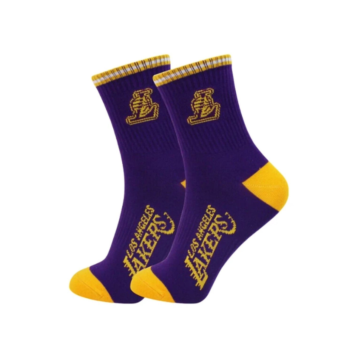 NBA LOS ANGELES LAKERS CREW SOCKS (2PAIR)
