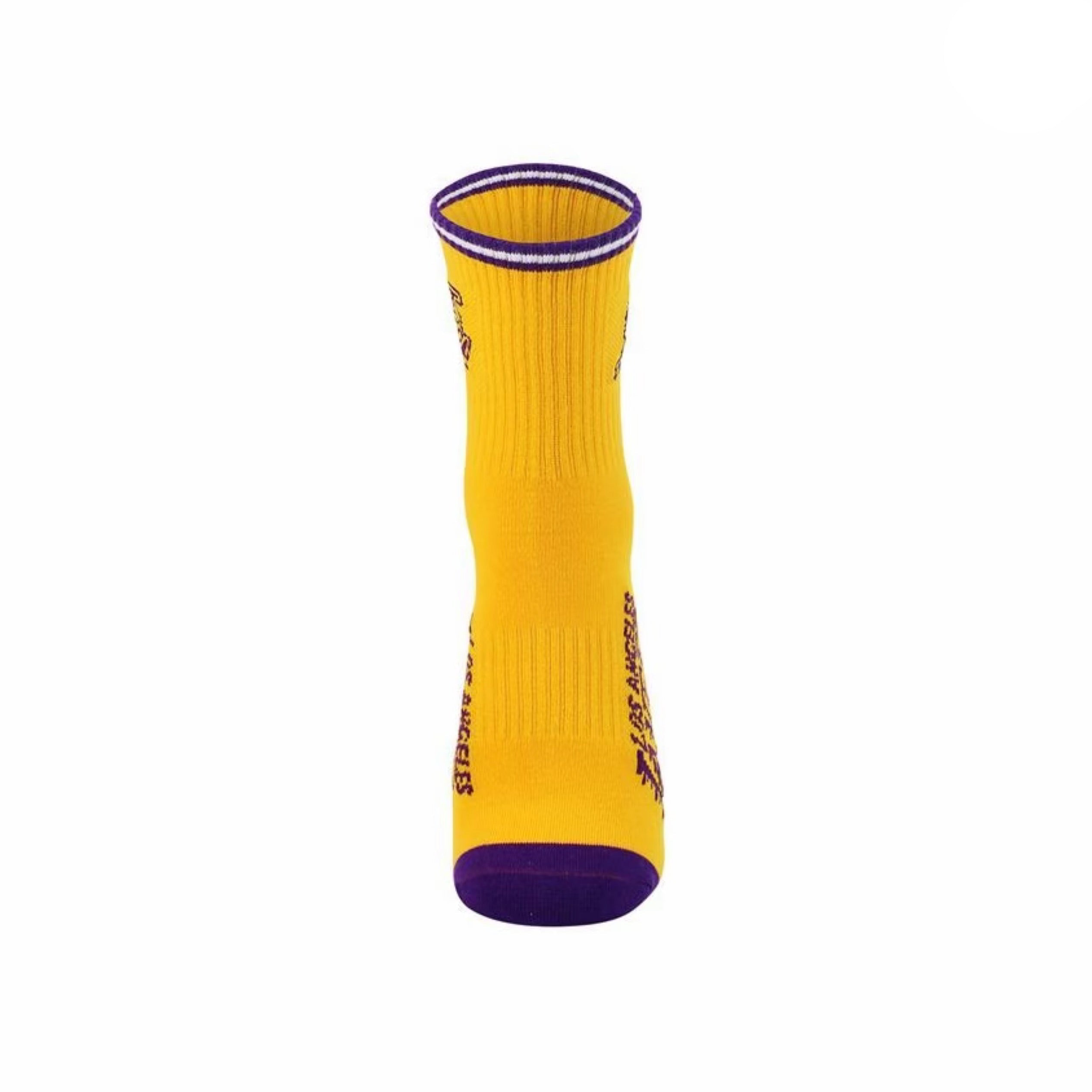 NBA LOS ANGELES LAKERS CREW SOCKS (2PAIR)